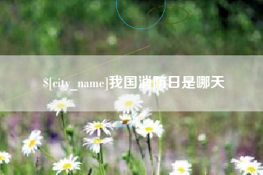 上海我国消防日是哪天