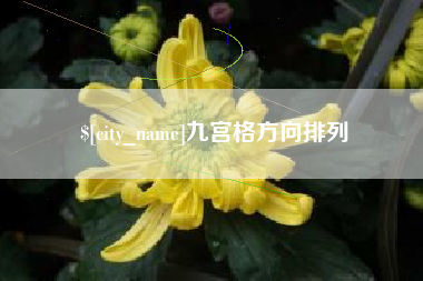上海九宫格方向排列