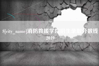 上海消防救援学院招生录取分数线2019