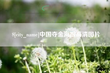 上海中国夺金海报高清图片