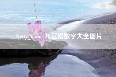 上海九宫格数字大全图片