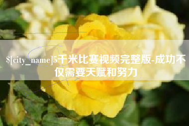 上海5千米比赛视频完整版-成功不仅需要天赋和努力