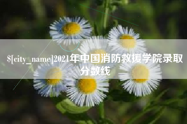 上海2021年中国消防救援学院录取分数线