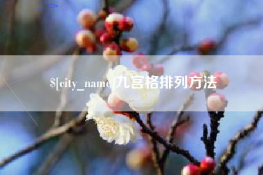 上海九宫格排列方法