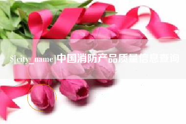 上海中国消防产品质量信息查询