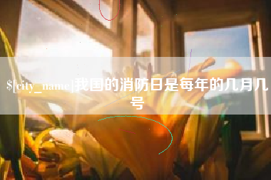 上海我国的消防日是每年的几月几号