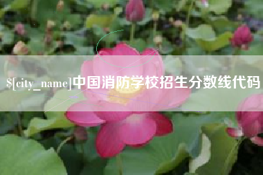 上海中国消防学校招生分数线代码