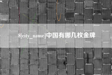 上海中国有哪几枚金牌