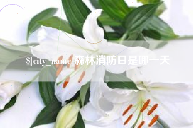上海森林消防日是哪一天