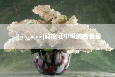 上海消控证中级的含金量