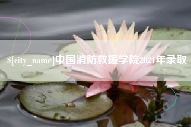 上海中国消防救援学院2021年录取
