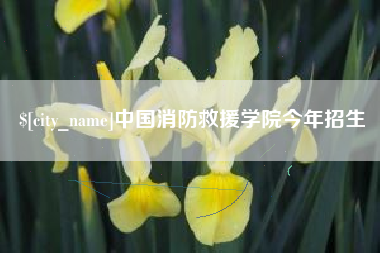 上海中国消防救援学院今年招生