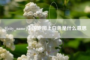 上海中国地图上白色是什么意思