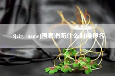 上海国家消防什么时候报名