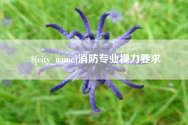 上海消防专业视力要求