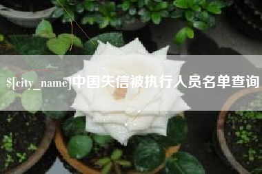 上海中国失信被执行人员名单查询
