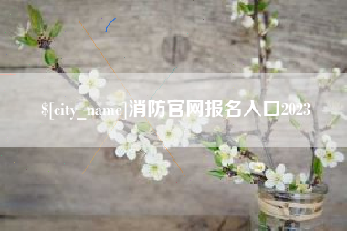 上海消防官网报名入口2023
