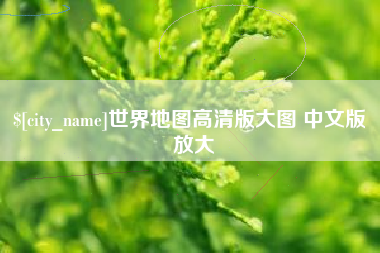 上海世界地图高清版大图 中文版 放大