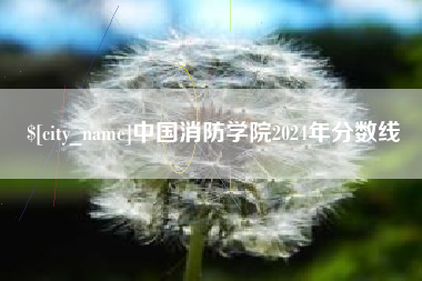 上海中国消防学院2024年分数线