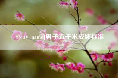 上海男子五千米成绩标准