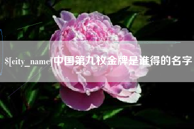 上海中国第九枚金牌是谁得的名字