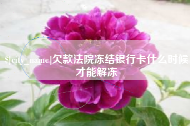 上海欠款法院冻结银行卡什么时候才能解冻