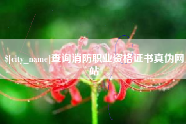 上海查询消防职业资格证书真伪网站