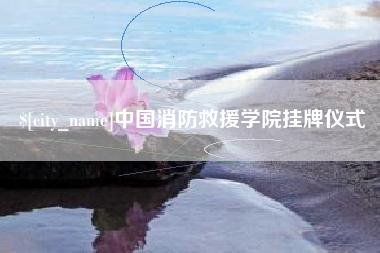 上海中国消防救援学院挂牌仪式