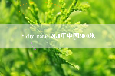 上海2020年中国5000米