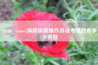 上海消防设施操作员证考试题库多少道题