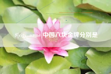上海中国六块金牌分别是