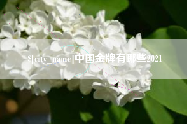上海中国金牌有哪些2021